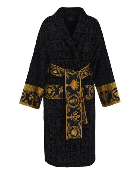 versace robe black|versace i love baroque bathrobe.